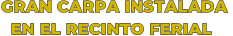 GRAN CARPA INSTALADA    EN EL RECINTO FERIAL